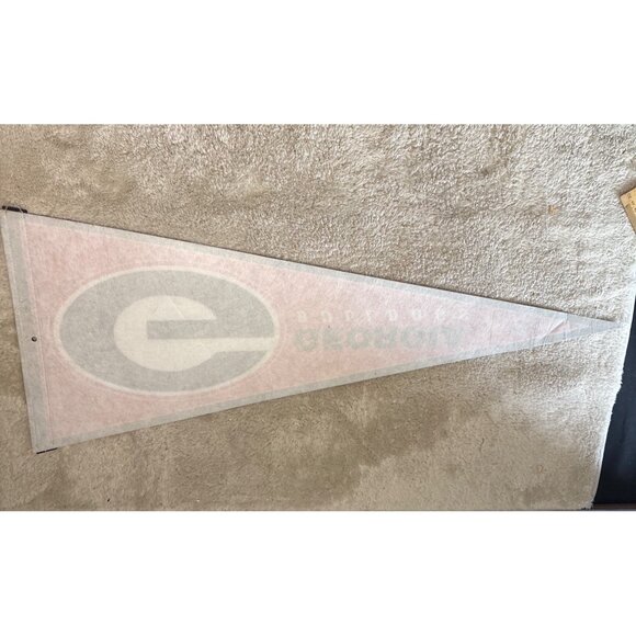 Georgia Bulldogs WinCraft Sports Pennant 12" X 30" Red & Black Felt - Picture 5 of 6